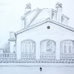 Spanish villa drawing